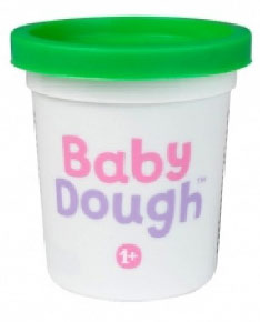 BD009 Тесто для лепки в баночке BabyDough, зеленый, 100