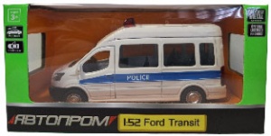 4373 Игрушка Модель автомобиля инерционная 1:52 Ford Transit Police car 1:52 