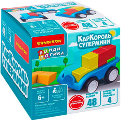 ВВ6433 Игра настольная логическая БондиЛогика Bondibon "КарКороль супермини"