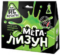 EX005T Игрушка: Научно-познавательный набор "Мега-Лизун", зеленый, модели «Re-Агенты»