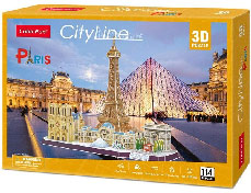 MC254h Игрушка Пазлы CityLine "3D 114 дет. - Париж"