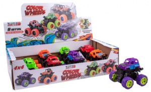 1253535 Игрушка. Машинка KiddieDrive "Color Wheels", фрикционный механизм (8шт в дисплее)