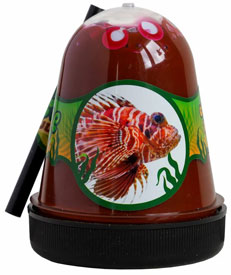 BS300-134 Сувенирная продукция "Антистресс jungle" с глазками (Рыба-лев) 130г