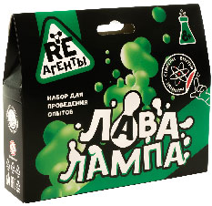 EX164T Игрушка: Научно-познавательный набор "Лава-лампа", зелёный модели Re-агенты