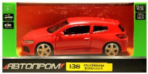 4350 Игрушка Модель автомобиля инерционная Volkswagen Scirocco R  1:38 