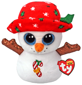 37355 Игрушка мягконабивная Снеговик BRRRNIE серии "Beanie Boo's" 15см