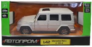 4325 Игрушка Модель автомобиля инерционная Mercedes-Benz G350d 1:42 