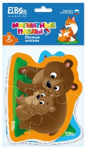 ET04-005 Магнитные пазлы "Лесные жители"