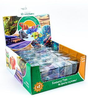 1361 3D игрушка-антистресс "Фанберри", 20шт.в дисплее