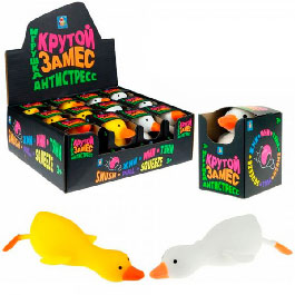 Т23005 Игрушка 1toy Крутой замес,"Гусь" 10,5*7,5 см, 2 цвета в ассорт., 12 шт в д/б
