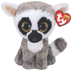 36224 Игрушка мягконабивная Лемур LINUS, серии "Beanie Boo's" 15см