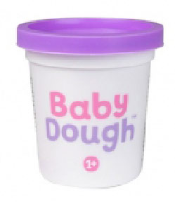 BD003 Тесто для лепки в баночке BabyDough, нежно-фиолетовый, 100 г