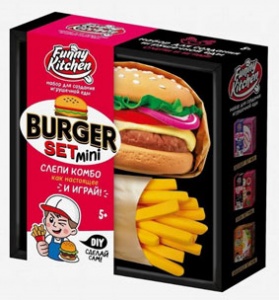 SS500-40244 Игрушка для детей модели Slime Лаборатория "Funny Kitchen Burger set mini"