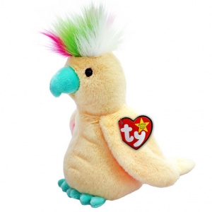 41346 Игрушка мягконабивная Какаду POMPOM серии "Beanie Babies", 15 см