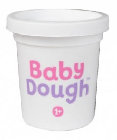 BD015 Тесто для лепки в баночке BabyDough, белый, 100 г