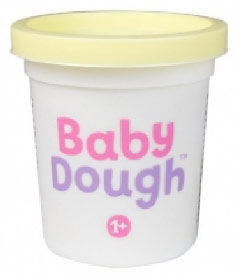 BD005 Тесто для лепки в баночке BabyDough, нежно-желтый, 100 г