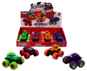 1253545 Игрушка транспортная для детей с фрикционным механизмом "Внедорожник 360" (12 шт в дисплее)