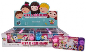 9001 Игрушка "Игра с колечками. Единорог" 24 шт