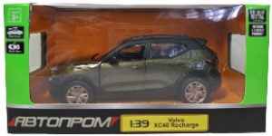 4360 Игрушка Модель автомобиля инерционная Volvo XC40 Recharge  1:39 