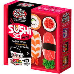 SS500-40246 Игрушка для детей модели Slime Лаборатория "Funny Kitchen Sushi set mini"