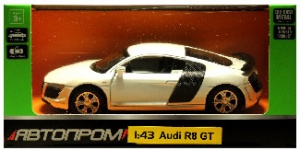 4319 Игрушка Модель автомобиля инерционная Audi R8 GT 1:43 