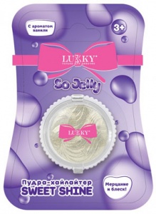 Т27260 Lukky Sweet Shine,cияющий хайлайтер-пудра для лица и тела,с ароматом ванили,5 г,блистер