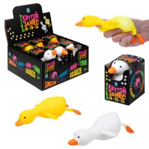 Т24566 Игрушка 1toy Крутой замес гусь 2 цв.в асс., 10,5*7,5см в кор., 6 шт.в дб