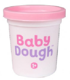 BD002 Тесто для лепки в баночке BabyDough, нежно-розовый, 100 г