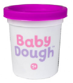 BD012 Тесто для лепки в баночке BabyDough, фиолетовый, 100 г