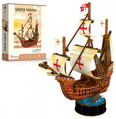 T4031h Игрушка Пазлы "3D 93 дет. - Корабль Санта-Мария"