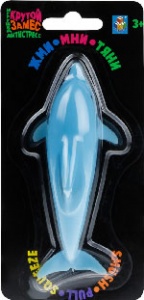 Т23004 Игрушка 1toy Крутой замес дельфин 13*3,5см 2 цв.в асс. блистер