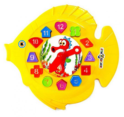 02-501 Игрушка детская логическая. Часики «Рыбка»