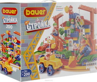 203 Игрушка. Конструктор Bauer серии Стройка 200 эл. (в коробке) 