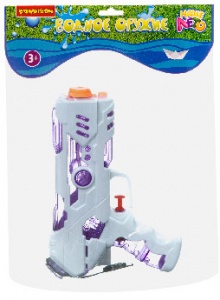 ВВ4372 Водный пистолет Bondibon "Наше Лето", РАС 25х16,4х4 см, бело-лиловый, арт. 4713-B.