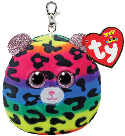 39568 Игрушка мягконабивная на брелоке Леопард DOTTY серии "SQUISHY BEANIES"