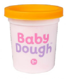 BD011 Тесто для лепки в баночке BabyDough, оранжевый, 100 г