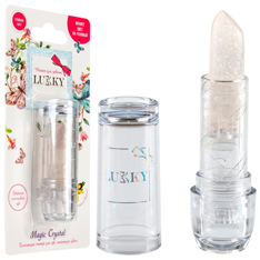 Т23518 Lukky Magic Crystal блестящая помада, цвет прозрачный с блестками, с ароматом ванили