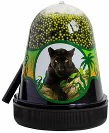 BS300-135 Сувенирная продукция "Антистресс jungle" с желтыми пенопластовыми шариками (Ягуар) 130г