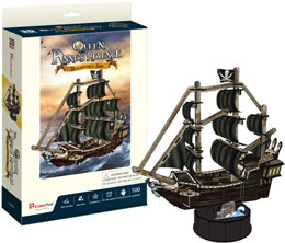 T4035h Игрушка Пазлы "3D 100 дет. - Корабль Месть королевы Анны"