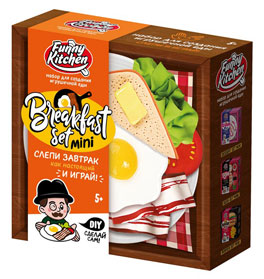SS500-40243 Игрушка для детей модели Slime Лаборатория "Funny Kitchen Breakfast set mini"