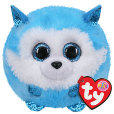 42513 Игрушка мягконабивная Щенок хаски Prince серии "Puffies",10 см.