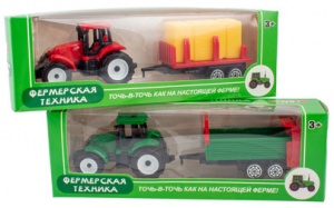 85006S Игровой набор для детей "Трактор с прицепом"
