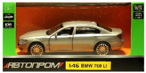 4317 Игрушка Модель автомобиля инерционная BMW 760LI  1:46