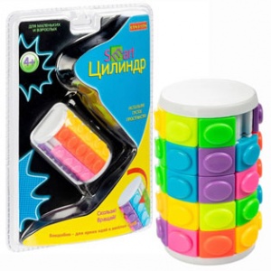 ВВ4724 Игра-головоломка Smart Цилиндр 5 рядов, Bondibon, PVC 14,6×21,5×6 см, арт.350-1.