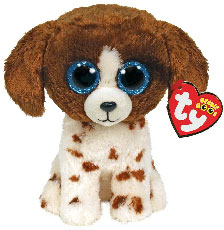 36249 Игрушка мягконабивная Щенок MUDDLES, серии "Beanie Boo's" 15см