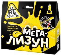 EX006T Игрушка: Научно-познавательный набор &quot;Мега-Лизун&quot;, желтый, модели «Re-Агенты»