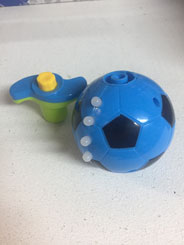 888 Игрушка Мячик вращающийся (заводной) 