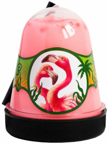 BS300-143 Сувенирная продукция "Антистресс jungle" с розовым фишболом (Фламинго) 130г