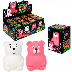 Т23813 Игрушка 1toy Крутой замес, "Мишка подмигивает" 2 цв.в асс, 9см*6,5см*5,5см, 12 шт в д/б