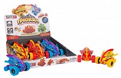 80001_1 Игрушка. Машинка трансформер: &quot;Трюкач&quot; Синий (12 шт в дисплее)